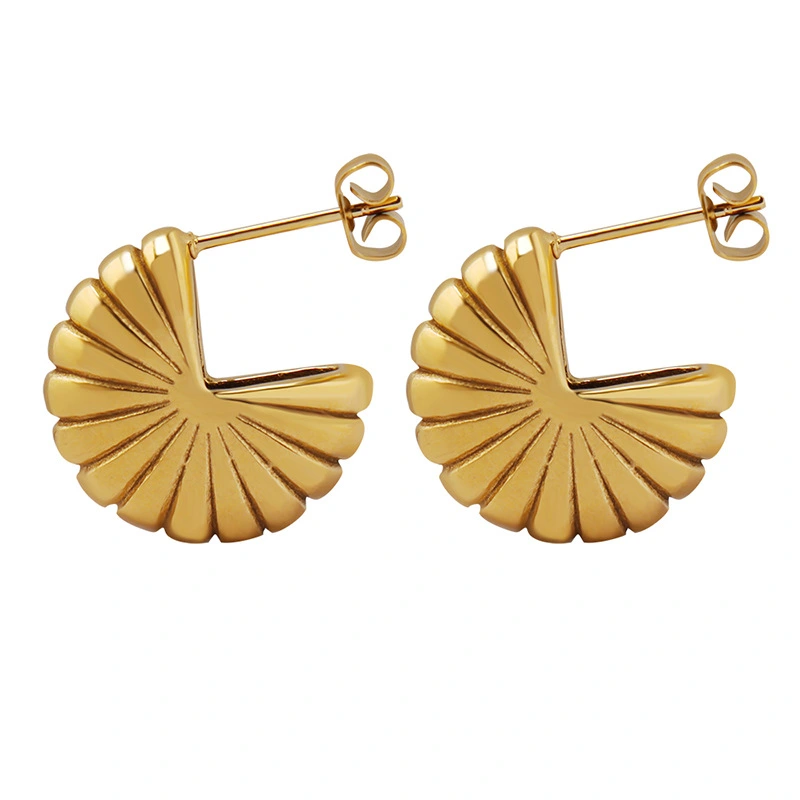 Stainless Steel Fashion Daisy Stud Earrings