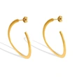 18K Gold Plating Trendy Stainless Steel Earrings