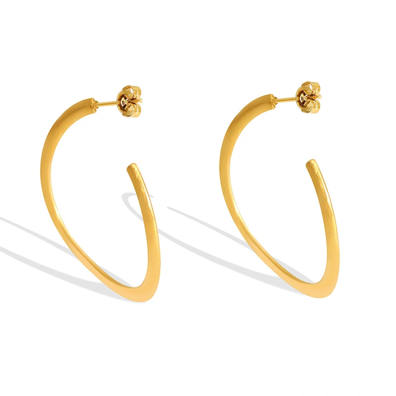 18K Gold Plating Trendy Stainless Steel Earrings
