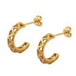 18K Gold Plating Stainless Steel Hoop Earring
