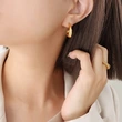 18K Gold Plated Stainless Steel Ear Studs