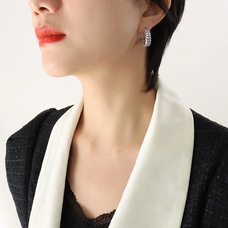  18k gold plated brass geometry jewelry