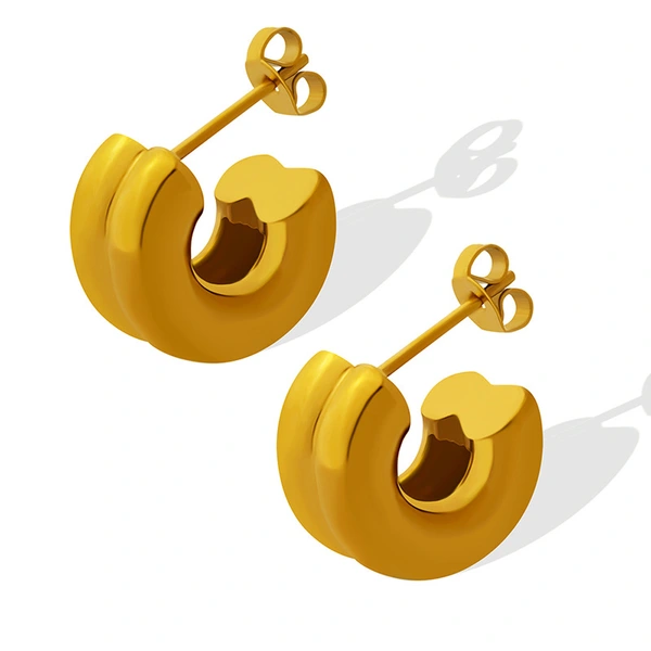 Titanium Steel Women Nash Baby Hoop Earrings