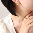 18K Gold Celestial Style Stud Earrings