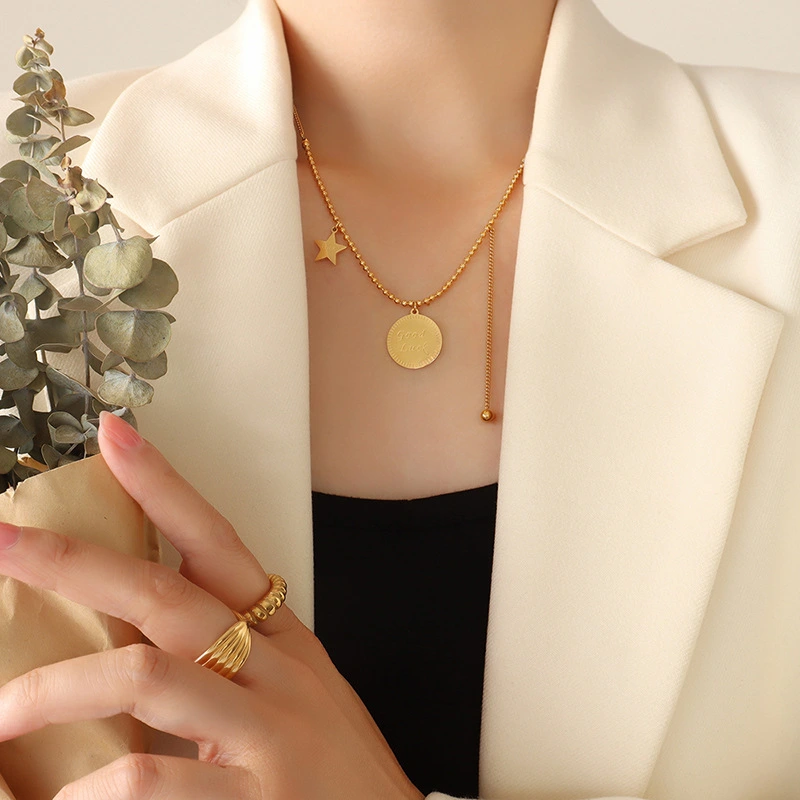  Silver and Rose Gold Plated Necklace