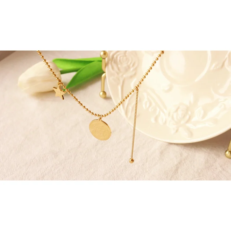  Silver and Rose Gold Plated Necklace