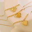 18K gold plated heart pendant necklace