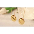 18K Real Solid Gold Pendant Necklace for Women