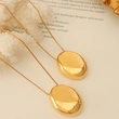 18K Real Solid Gold Pendant Necklace for Women