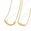 Geometric Tube Bar Necklace Pendant for Women