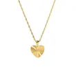 Stainless Steel High Gloss Heart Pendant Necklace