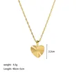 Stainless Steel High Gloss Heart Pendant Necklace