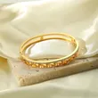 Gold Color Stainless Steel Fashion Women Bangle Bracelet