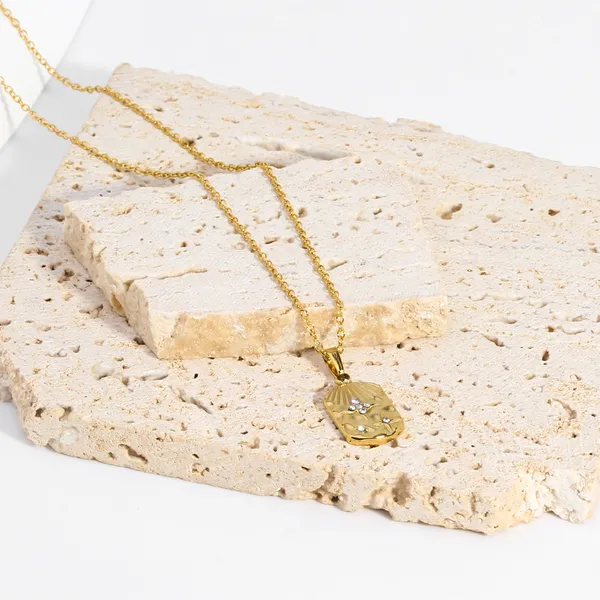 Fashion Women Jewelry Gold Plated Star Pendant Necklace