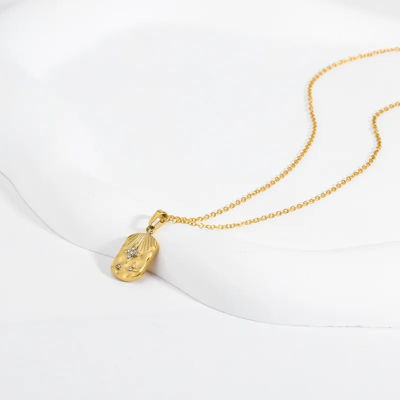 Fashion Women Jewelry Gold Plated Star Pendant Necklace