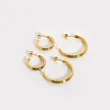 18K Gold Plating Women Fashion Hoops Earrings