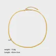 Stainless Steel Gold Plated Flat Snake Chain Necklace