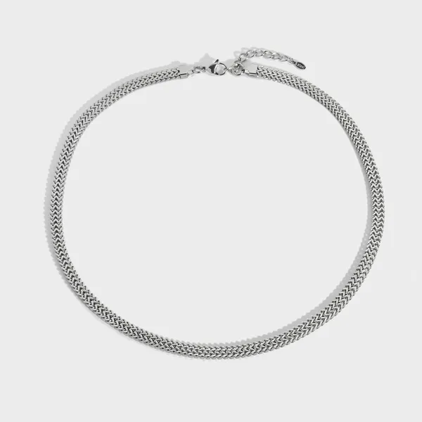 Stainless Steel Double Franco Chain Necklace and Bracelet