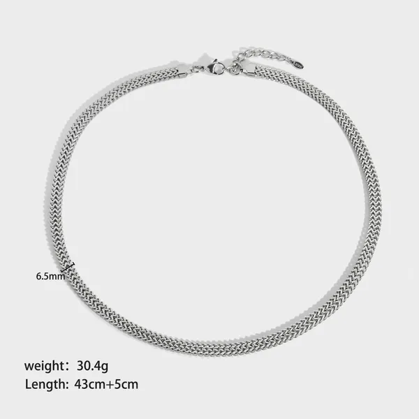 Stainless Steel Double Franco Chain Necklace and Bracelet