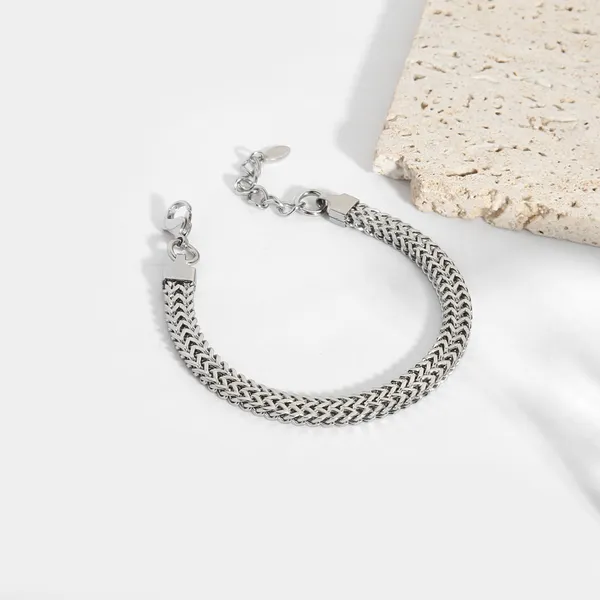 Stainless Steel Double Franco Chain Necklace and Bracelet