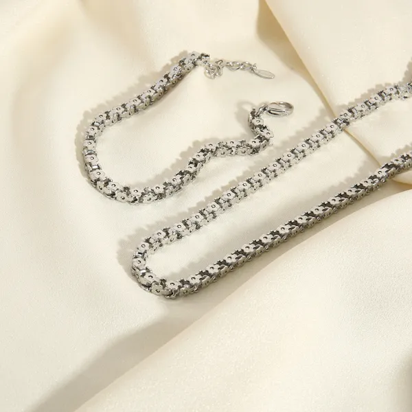 Stainless Steel Woven Chain Bracelet