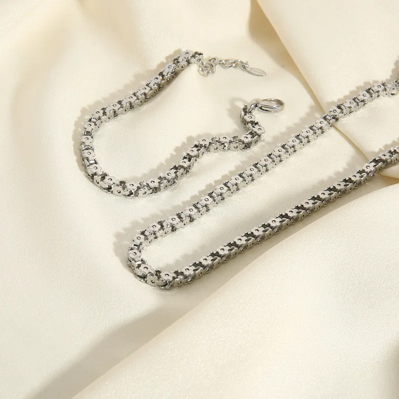 Stainless Steel Woven Chain Bracelet