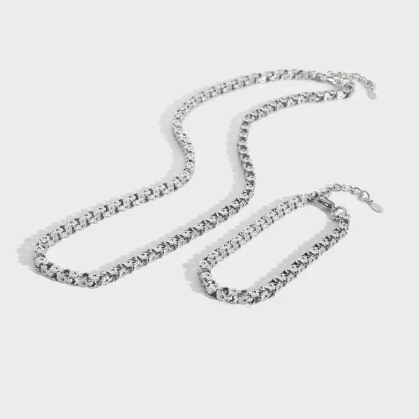 Stainless Steel Woven Chain Bracelet