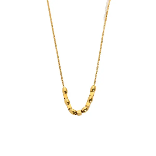 18K Gold Plated Fashion Women Beaded Necklace