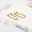 Fashion 18K Gold Plating Women Drop Stud Earrings