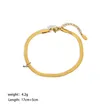 18K Gold Plated Stainless Steel Snake Chain Bracelet