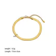 18K Gold Plated Stainless Steel Snake Chain Bracelet