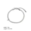 Stainless Steel Flat Snake Chain Bracelet