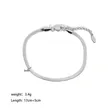 Stainless Steel Flat Snake Chain Bracelet