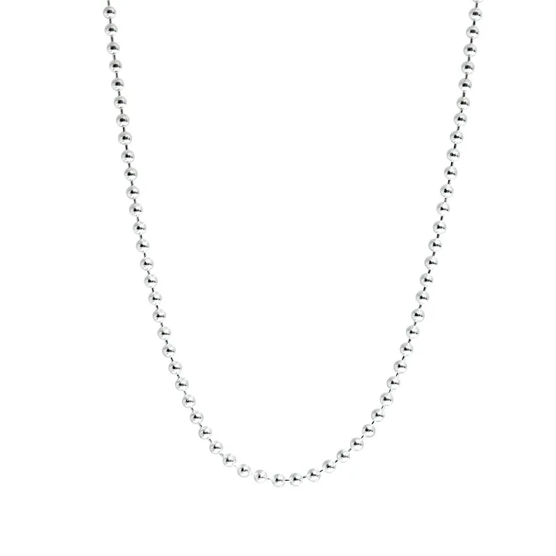 Women Jewelry  Stainless Steel Bubble Beads Necklace