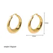 Fashion 18K Gold Plating Women Big Hoop Earrings