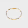 Hot Sales Stainless Steel Color CZ Women Bracelet