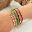 Hot Sales Stainless Steel Color CZ Women Bracelet
