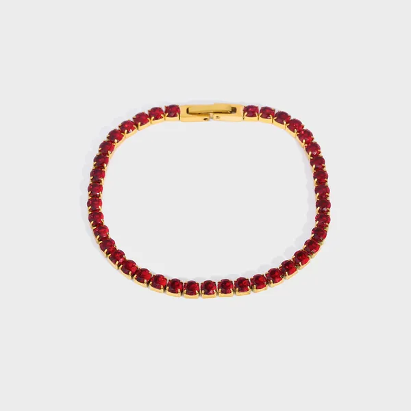 Hot Sales Stainless Steel Color CZ Women Bracelet