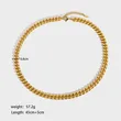 Gold Plated Stainless Steel Premium Cuban Chain Necklace