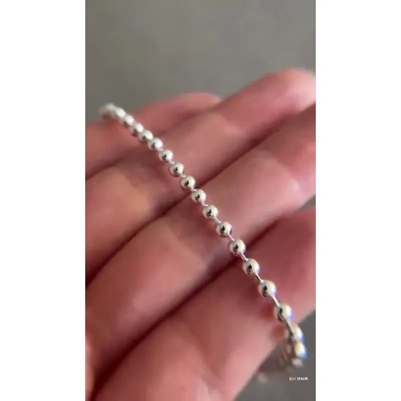 Stainless Steel Bobble Bead Women Bracelet