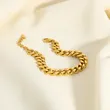18K Gold Plated Steel Figaro Chain Anklets