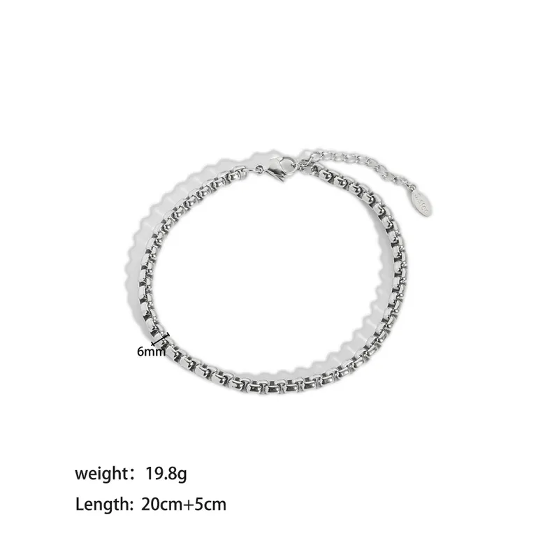 Hyposensitivity Stainless Steel Stable Box Chain Anklets