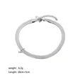 Women Fashion Stainless Steel Silver Color Snake anklet