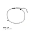 Women Fashion Stainless Steel Silver Color Snake anklet