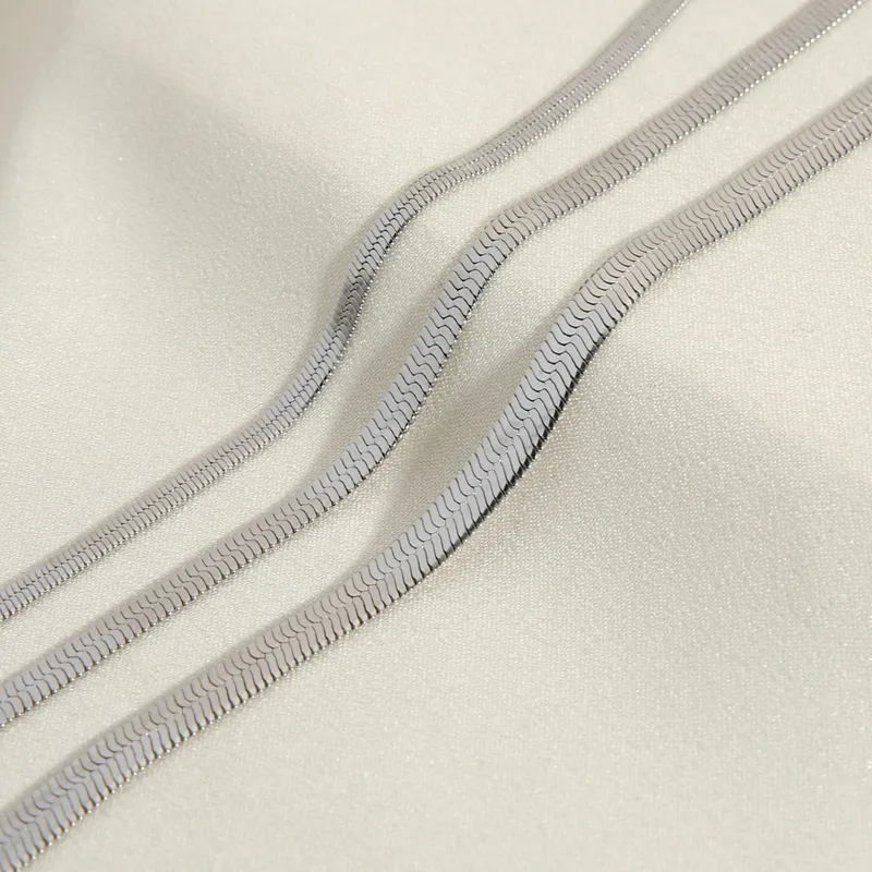 Women Fashion Stainless Steel Silver Color Snake anklet