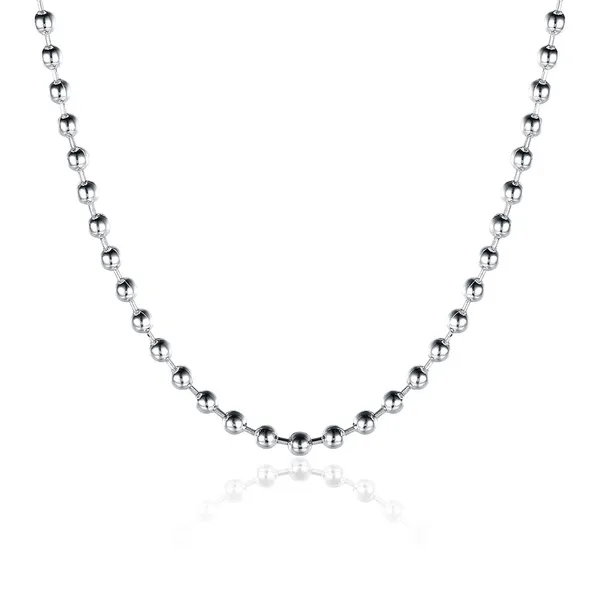 6mm Stainless Steel Fashion Bubble Bead Chain Necklace