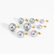 Stainless Steel Tahiti Mother of Pearl Stud Earrings