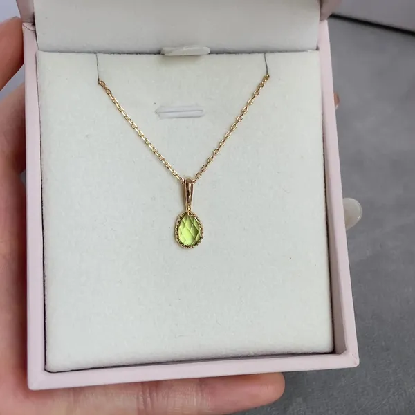 High Quality Stainless Steel Jewelry Necklace Color Stone Setting