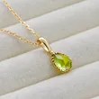 High Quality Stainless Steel Jewelry Necklace Color Stone Setting