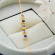 High Quality Stainless Steel Jewelry Necklace Color Stone Setting